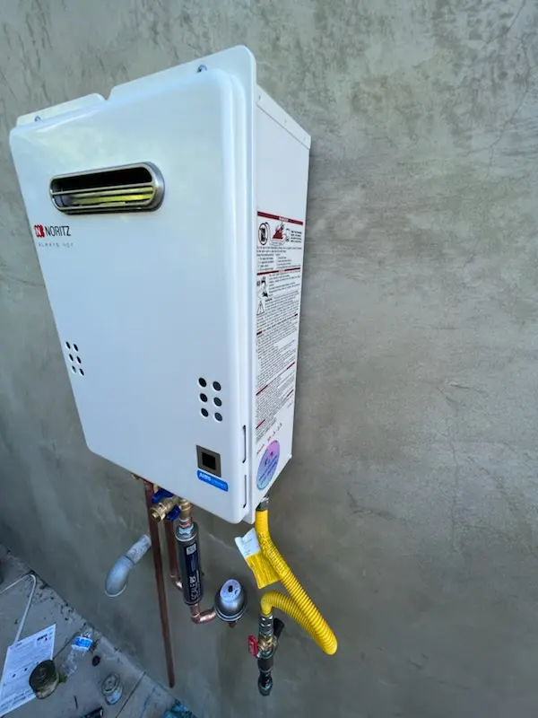 Tankless water heater installation for Allison homes
